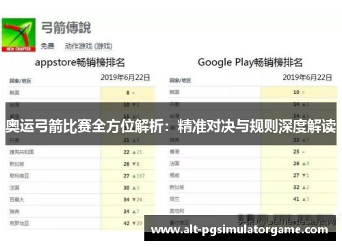奥运弓箭比赛全方位解析：精准对决与规则深度解读